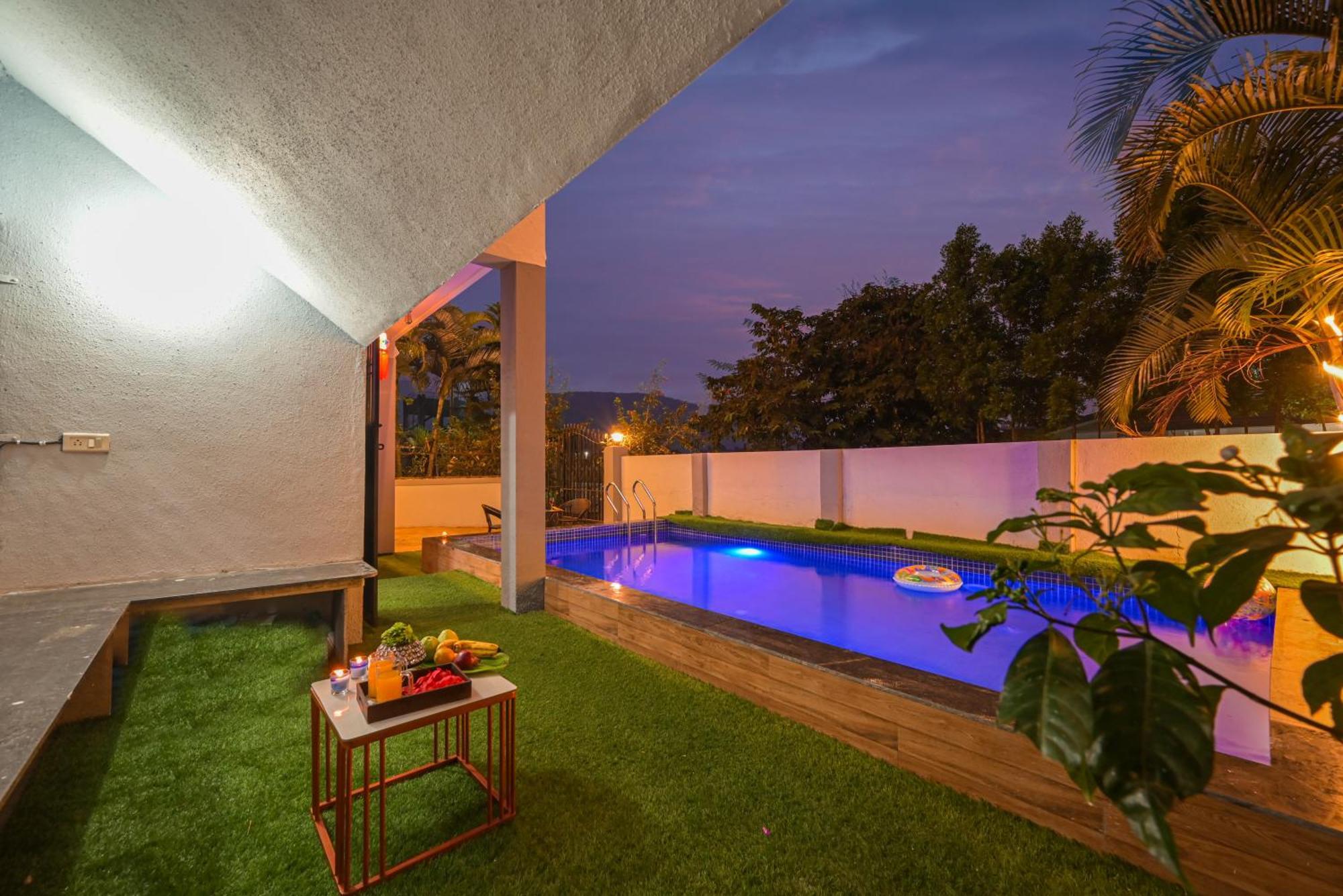 Ll Empyrean Stay II Luxury Ll Celestial Unicorn Villa Ll 3Bhk Ll Ac Ll Private Big Pool Ll Лонавла Екстер'єр фото