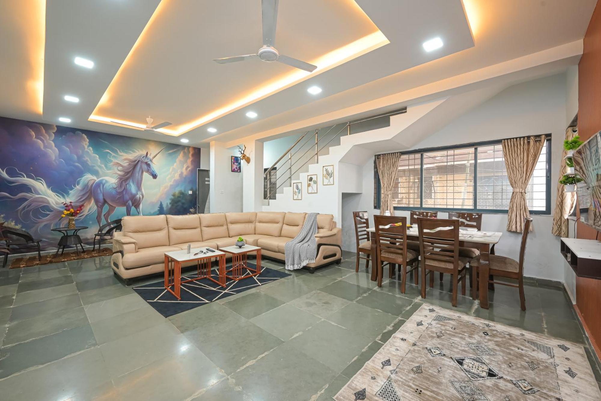 Ll Empyrean Stay II Luxury Ll Celestial Unicorn Villa Ll 3Bhk Ll Ac Ll Private Big Pool Ll Лонавла Екстер'єр фото